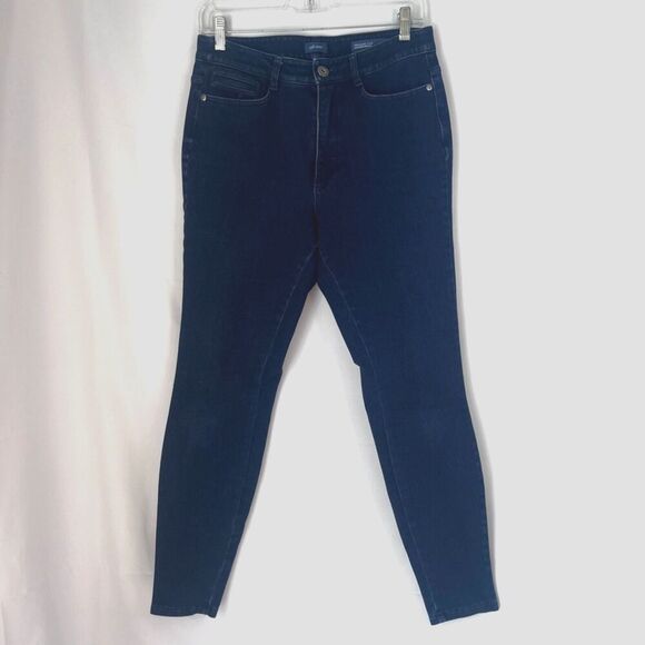 J Jill Denim Premium Flex High Rise Legging Denim Jeans Size 8 Non Destructed - Picture 12 of 12